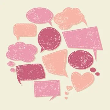 Vintage bubbles collection Stock Illustration