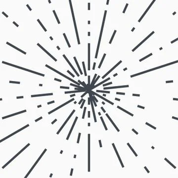 Vintage bursting rays - design elements for your design. イラスト素材