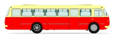Vintage bus Illustrazione stock