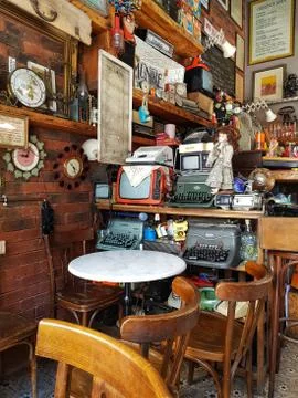 Vintage cafe Stock Photos