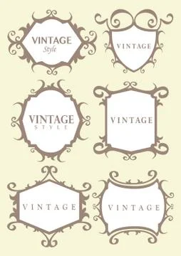 Vintage calligraphic border Stock Illustration