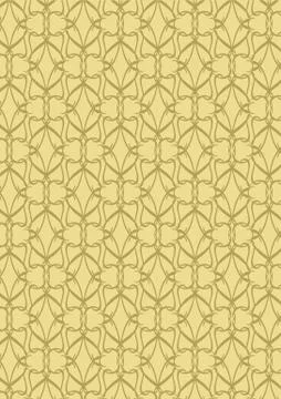 Vintage Calligraphic Seamless Repeat Pattern Vector background Stock Illustration
