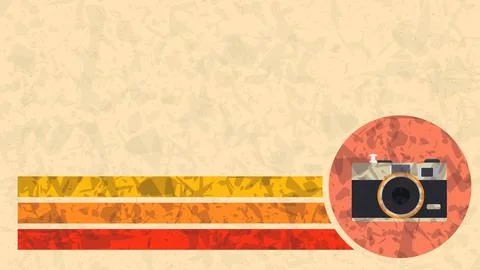 Vintage camera background Stock Illustration