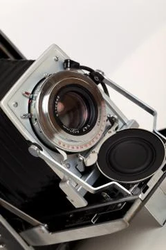 Vintage camera close up Stock Photos