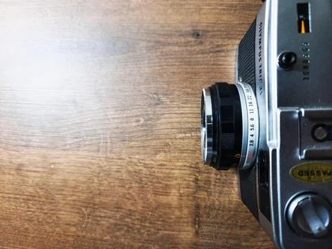Vintage camera close-up Stock Photos