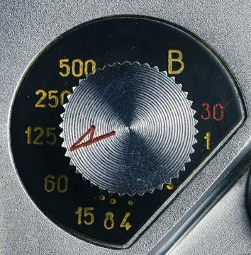 Vintage camera elements close-up Stock Photos