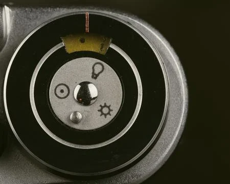 Vintage camera elements close-up Stock Photos