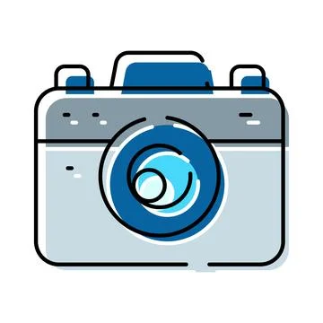 Vintage camera icon capturing memories and stories Stock Illustration
