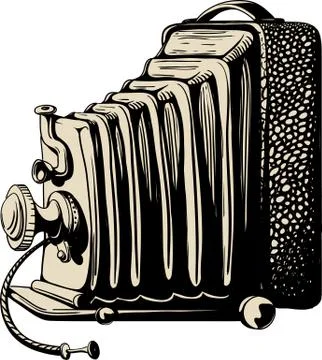 Vintage camera Illustrazione stock