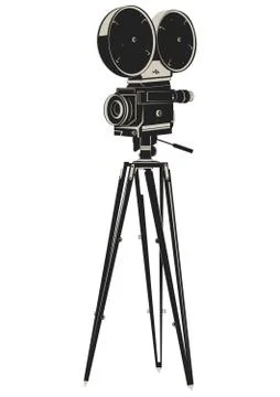 Vintage camera. Stock Illustration