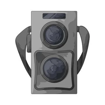 Vintage camera illustration Stock Illustration