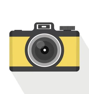 Vintage camera On Isolate White Background Stock Illustration