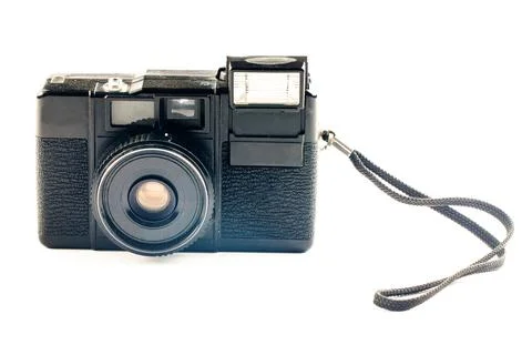 Vintage Camera isolated on White Background. High quality photo. Stock Photos