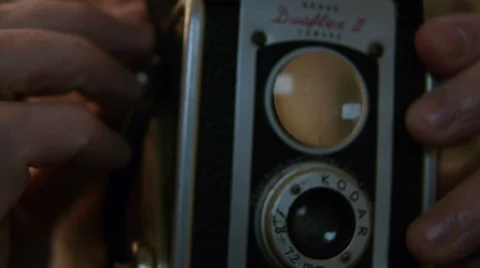 Vintage Camera Operation 스톡 동영상 35253625