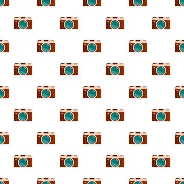 Vintage camera pattern representing photography technology Stock Illustration