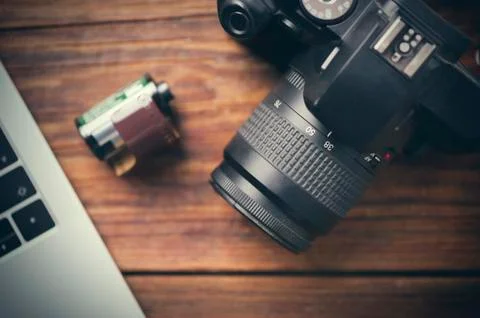 Vintage camera Stock Photos