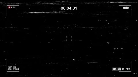 Vintage camera recording interface overlay timecode, REC indicator, ISO settings Stockbeeldmateriaal 333909547