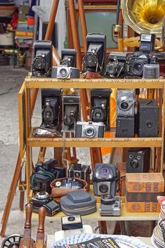 Vintage cameras Stock Photos