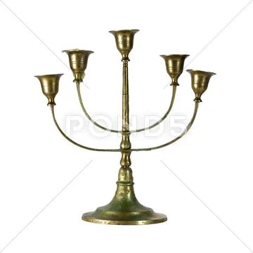 Vintage candlestick Stock Photos