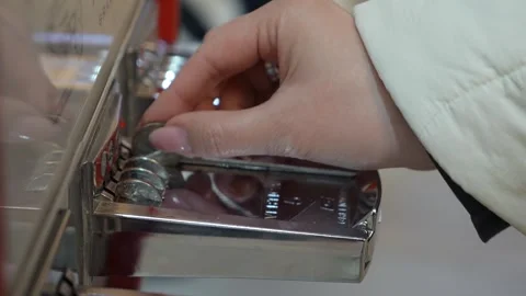 Vintage Candy Dispenser with Hand Insertion for dispensing sweets and snacks 스톡 동영상 295072069