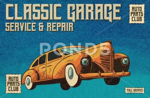 Vintage Car 1 PSD Template