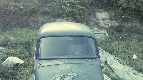 Vintage car 스톡 동영상 94386609