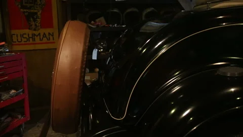 Vintage car up Stock Footage 161927461