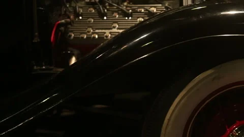 Vintage car up Stock Footage 161927488