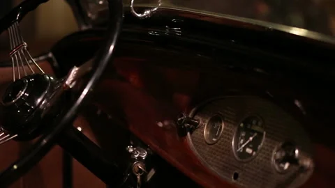 Vintage car up Stock Footage 161927498
