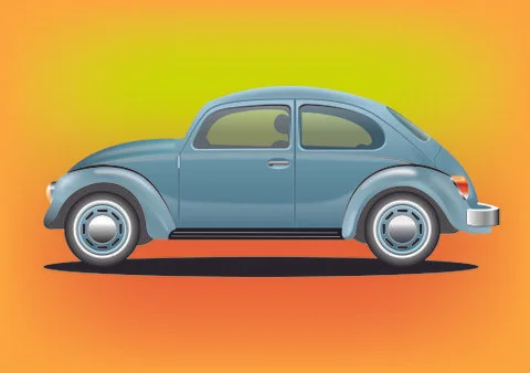 Vintage car Stock Illustration