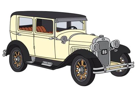 Vintage car Stock Illustration