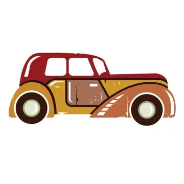Vintage car Stock Illustration