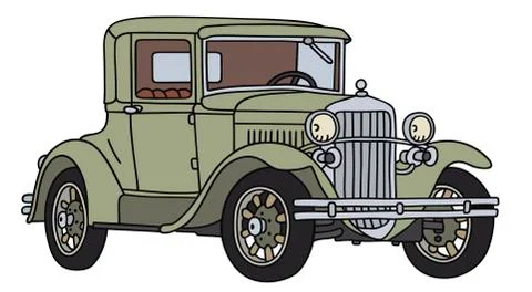 Vintage car Illustrazione stock