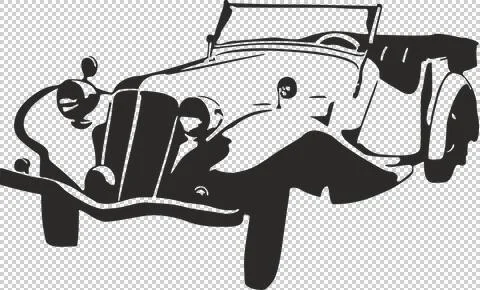 Vintage car Stock Illustration