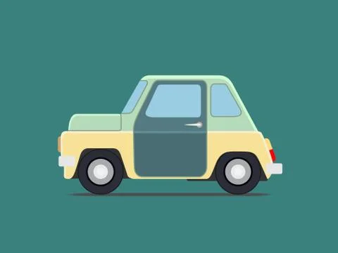 Vintage  car. Stock Illustration