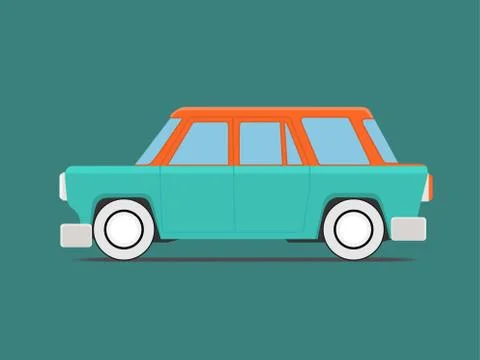 Vintage  car. Stock-Illustration