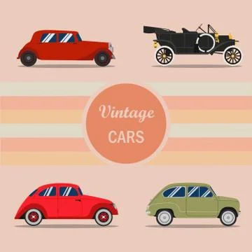 Vintage car Stock Illustration