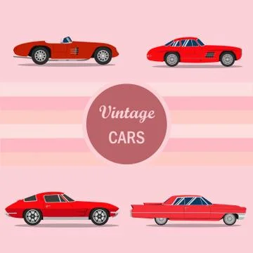 Vintage car Stock Illustration