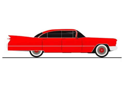 Vintage car. Stock Illustration