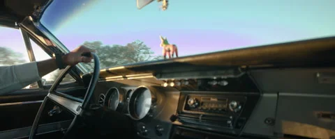 Vintage car Interior Stock Footage 278071542