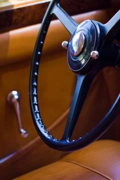 Vintage car interior Stock Photos