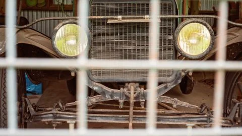Vintage Car Off Limits Stock Photos