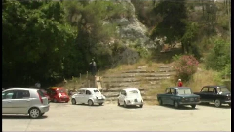 Vintage car parade in Sicily Видео 156974853