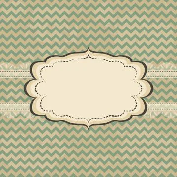 Vintage card design Stock Illustration