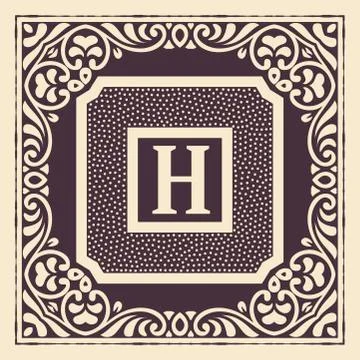 Vintage card. Elements by layers. Stock Illustration