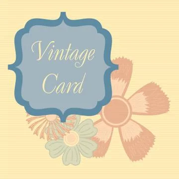 Vintage card Stock Illustration