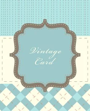 Vintage card イラスト素材