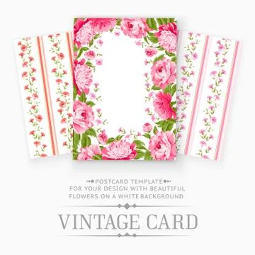 Vintage card. Stock Illustration