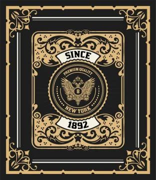 Vintage Card Stock Illustration