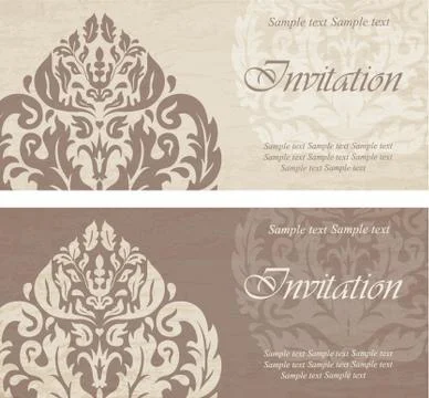Vintage cards Illustrazione stock